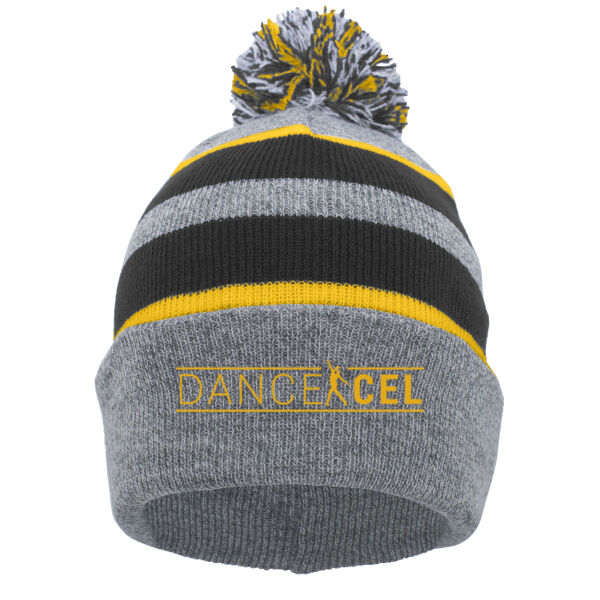 Pacific Headwear - Knit Fold Over Pom-Pom Beanie - Embroidered Logo Thumbnail