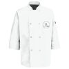 Eight Pearl Button Chef Coat with Thermometer Pocket Thumbnail